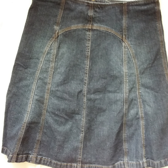 SOLD Jean A-line skirt - Picture 1 of 2